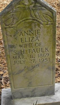 Annie Elizabeth <I>Benton</I> Faulk 