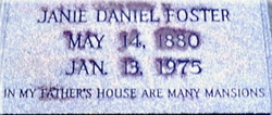 Eliza Jane “Janie” <I>Daniel</I> Foster 