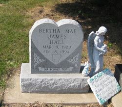 Bertha Mae <I>James</I> Hall 