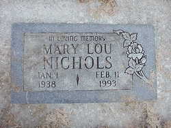 Mary Lou <I>Fletchall</I> Nichols 