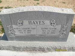 Marva <I>Sanders</I> Hayes 