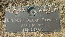 Mildred Ellen <I>Beard</I> Rowsey 