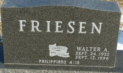 Walter A Friesen 