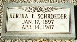 Hertha Elizabeth <I>Audilet</I> Schroeder 