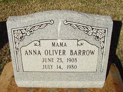 Anna <I>Oliver</I> Barrow 