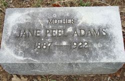 Jane <I>Peel</I> Adams 