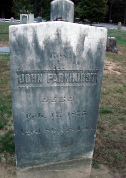 Rev John Parkhurst 