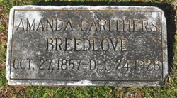 Amanda Gertrude <I>Carithers</I> Breedlove 