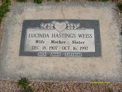 Lucinda <I>Hastings</I> Weiss 