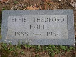 Effie Missouri <I>Thedford</I> Holt 