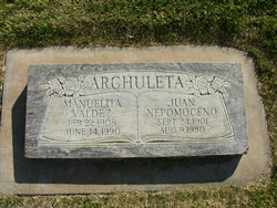 Manuelita <I>Valdez</I> Archuleta 