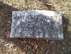 Mary Cartwright <I>Roberts</I> Corley 