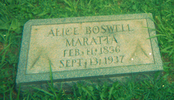 Mary Alice <I>Boswell</I> Maratta 