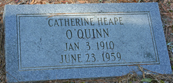 Catherine Susan <I>Heape</I> O'Quinn 