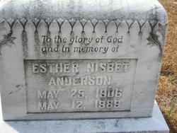 Esther <I>Nisbet</I> Anderson 