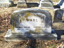 Martha Alice <I>Moore</I> Ware 