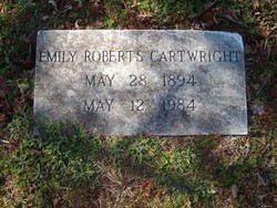 Emily <I>Roberts</I> Cartwright 