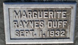 Marguerite Raynes Duff 
