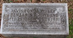 Avis <I>Fonda</I> Rowland 
