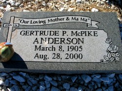 Gertrude Parilee <I>McPike</I> Anderson 