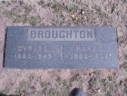 Mary E <I>Hamlin</I> Broughton 