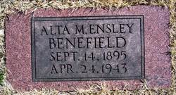 Alta M. <I>Ensley</I> Benefield 