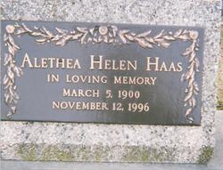 Alethea Helen “Lee” Haas 