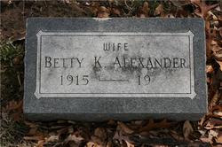 Betty King <I>Nawi</I> Alexander 