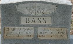 Anna Jane <I>Sanders</I> Bass 