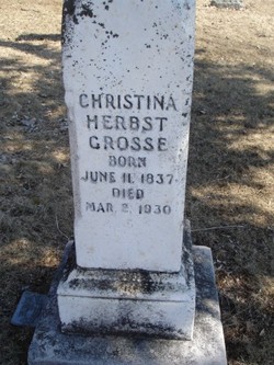 Christina <I>Herbst</I> Grosse 