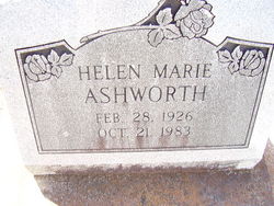 Helen Marie <I>Lee</I> Ashworth 