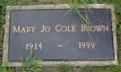 Mary Jo <I>Cole</I> Brown 