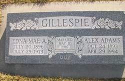 Edna Mae <I>Adamson</I> Gillespie 