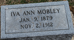 Iva Ann <I>Evans</I> Mobley 