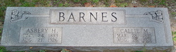 Callie M. <I>Hamby</I> Barnes 