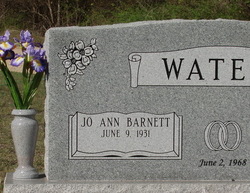 Jo Ann <I>Barnett</I> Waters 
