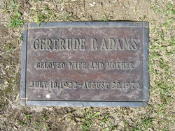 Gertrude P Adams 