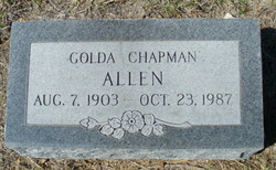 Golda Mae <I>Chapman</I> Allen 