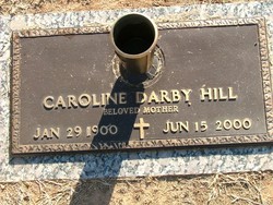 Ida Caroline “Carrie” <I>Darby</I> Hill 
