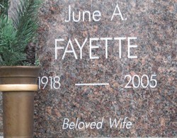 June <I>Frederick</I> Fayette 