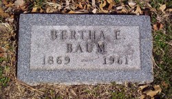 Bertha Augusta Wilhelmina <I>Falk</I> Baum 