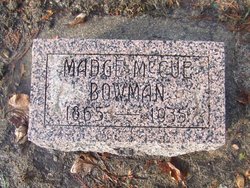 Marcella “Madge” <I>McCue</I> Bowman 