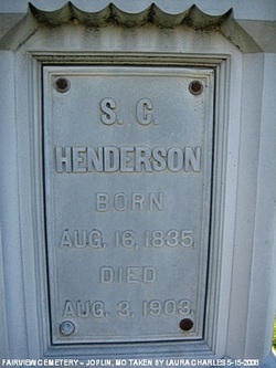 S C Henderson 