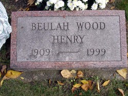 Beulah A <I>Wood</I> Henry 