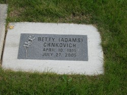 Betty <I>Adams</I> Crnkovich 