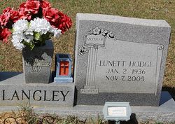 Lunette <I>Hodge</I> Langley 