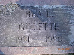 Bea L. <I>Gibert</I> Gillette 