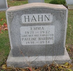 Emma <I>Zimmer</I> Hahn 