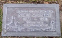 Alice Mary Ann Delores “Allie” <I>Larsen</I> York 