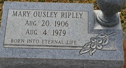 Mary Anne <I>Ousley</I> Ripley 